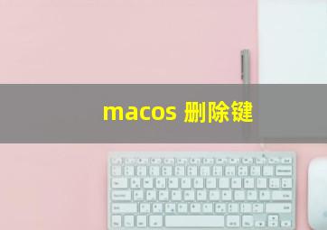 macos 删除键